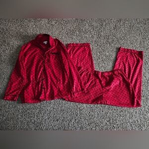 Celestial Dreams Red Polka Dot Pajama Set Soft | XL